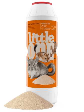 Little One Песок для купания шиншилл, грызунов, 1 кг, банка