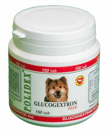 Polidex ® "Глюкогекстрон плюс" для собак упаковка, 150 таб