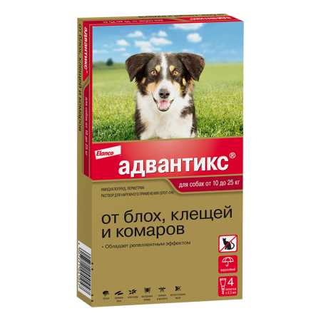 Адвантикс ® 250 для собак 10-25 кг 4 пипетки, в  упаковке