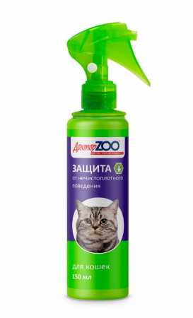 Спрей Доктор ZOO для кошек "Защита от Нечистоплотного Поведения" флакон, 150 мл