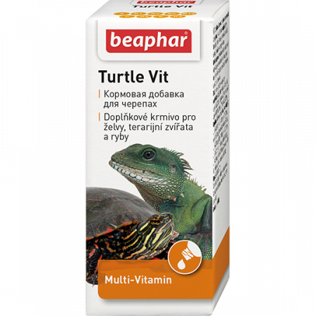 Кормовая добавка Beaphar "Turtle Vit" Витамины для черепах, рептилий и рыб, флакон, 20 мл