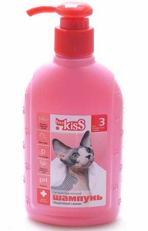 Ms.Kiss Шампунь "Грациозный сфинкс" для бесшерстных пород кошек, 200 мл.